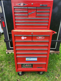 Mastercraft Top Tool Chest 10 Dr & Rolling Toolbox Tool Cart 8Dr
