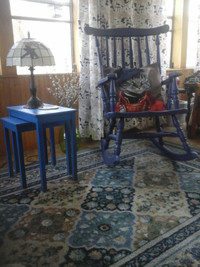 Navy Blue rocking chair