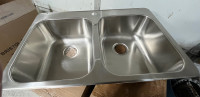 Stainless steel top mount sink 