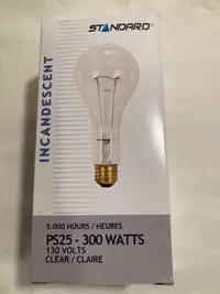 300 Watt Incandascent Light Bulbs