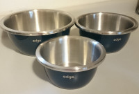 Edge Stainless Steel Nested Mixing Bowl Set Commercial Grade