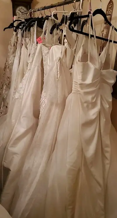 $20 Wedding dress for sale! Assorted (sizes 0-16) Approx. 40+ dresses for sale One day only Pop-up b...