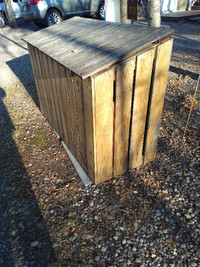 Cedar Garbage Stand / Firewood Bin