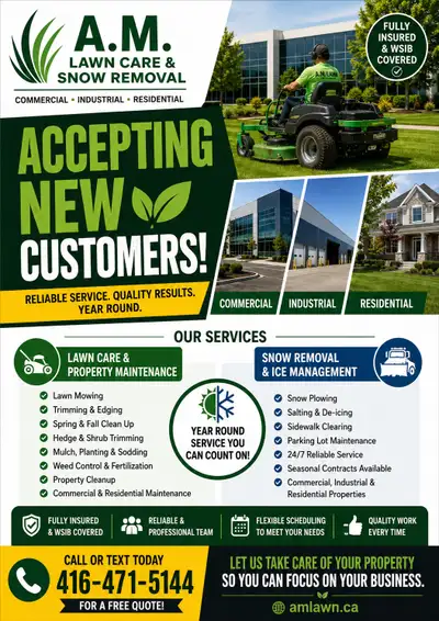 A.M. Lawn Care and Snow Removal Services, View more