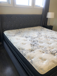 King mattress and bed frame 