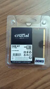 Sealed Crucial 24GB laptop ram ddr5 5600