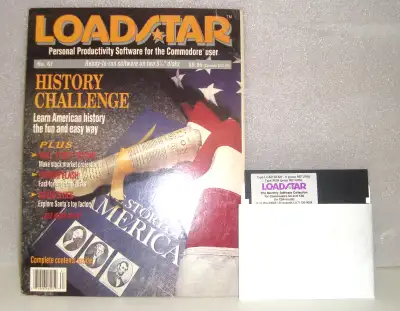 Commodore 64 Loadstar Magazines + disks. Vintage, retro computer, View more