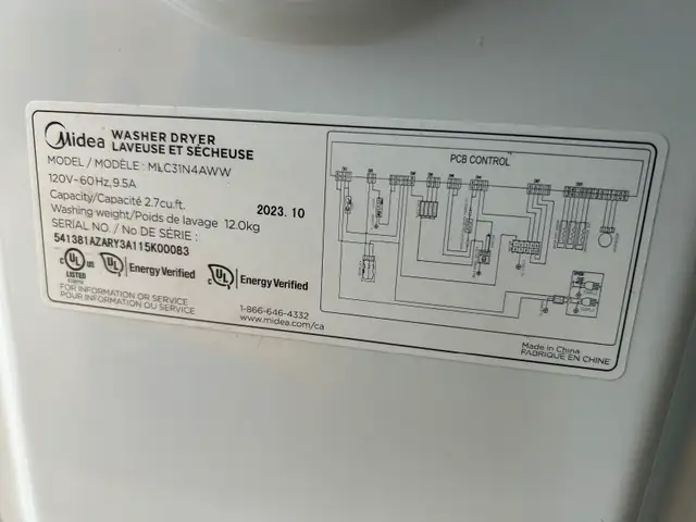 Midea Front Load washing machine572420887980298243
