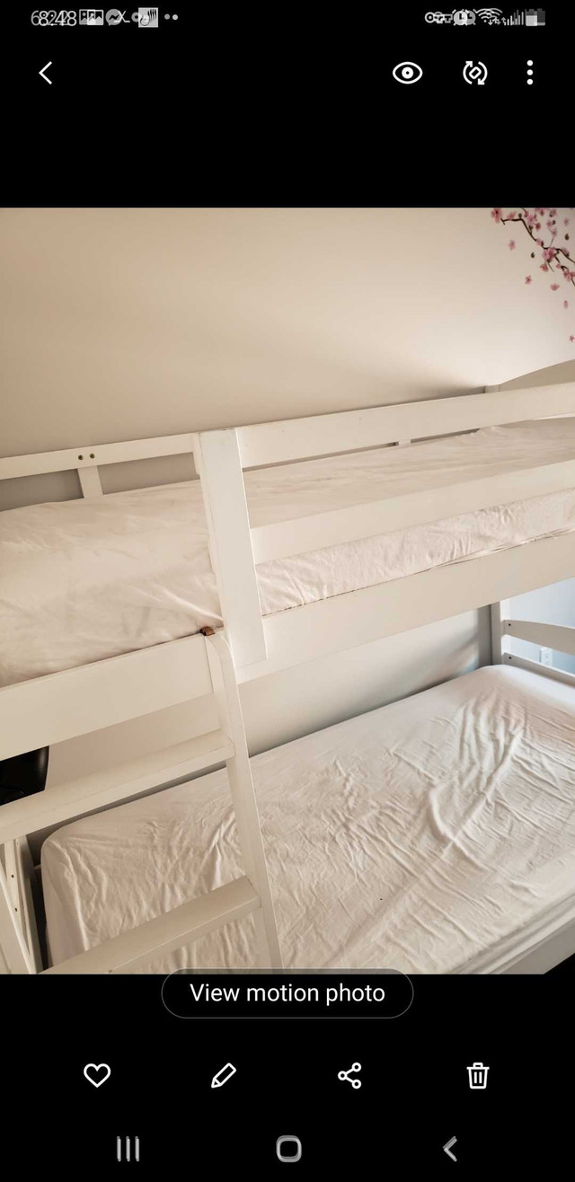 Bunk Bed with Mattresses in Beds & Mattresses in Mississauga / Peel Region - Image 2
