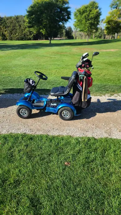 Single person mobility golf cart., View more