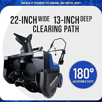 BRAND NEW. SnowJoe  22''  15 Amp Electric Snow Blower Dual LED., View more