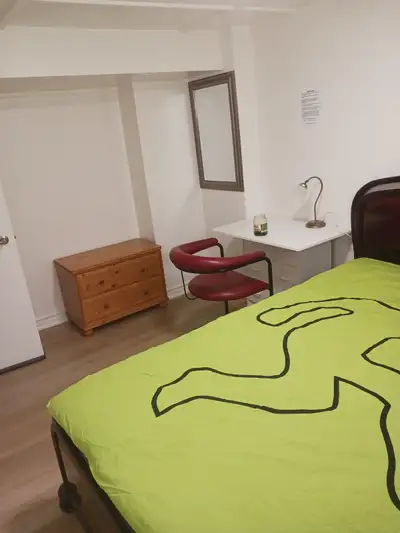 A brand new private day room with a queen-size bed, View more