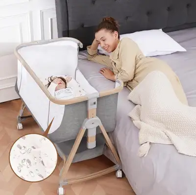 Baby Bassinet Bedside Sleeper - 3 in 1 Bassinets with Waterproof, View more