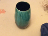 Blue mountain vase