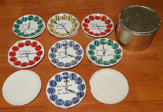 Piero Fornasetti Group of seven Quand on Arrive Clock Coasters in Arts & Collectibles in Oshawa / Durham Region - Image 2