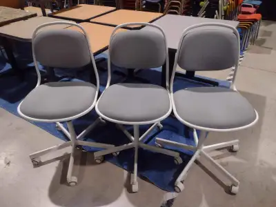 2 for 1 Salex9 Grey / White  Office Chairs, Matching, Adjustable, View more