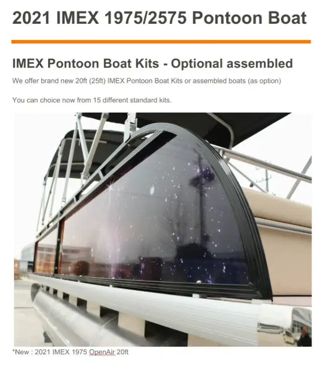 15ft, 19ft, 25ft Pontoon Boat Kits - All parts to build your own in Other in Ottawa - Image 5
