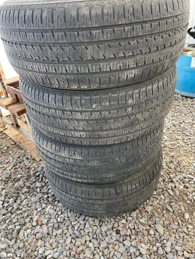 Used tires off GM 1500. Two are 50 % Two are 40 %