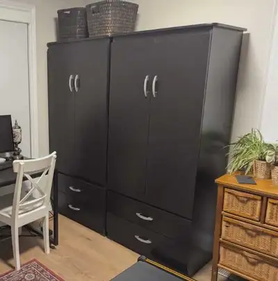 Large Wardrobe Armoire| Fully assembled| delivery free, View more