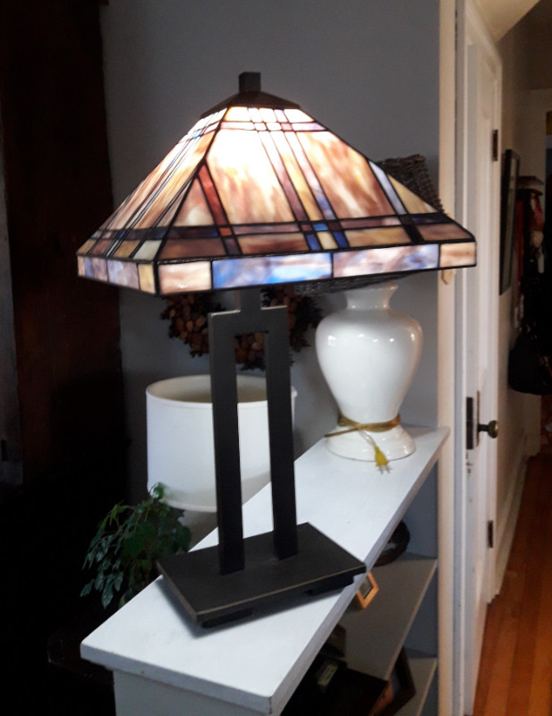 Mission-Style Stained Glass Lamp in Indoor Lighting & Fans in Bridgewater