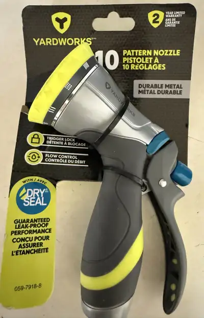 Yardworks 10-Pattern Metal Nozzle, View more