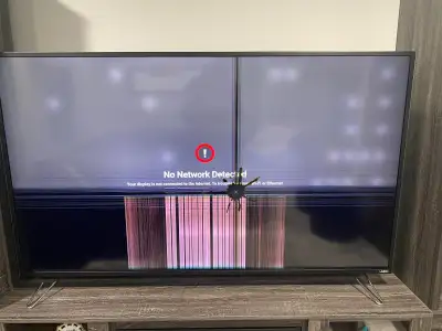 Vizio 65 inch TV with broken screen. Serie LAUSSOKT4801314 model M65-E0 Make a reasonable offer!
