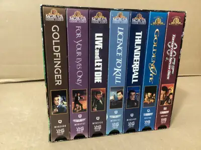 James Bond VHS Movie Set, View more