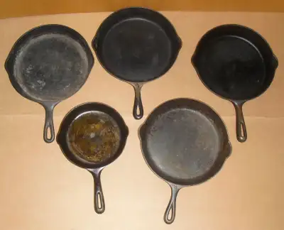Antique Smart, Findlay cast iron pans same posted price for each, View more