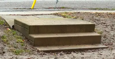 FREE - Concrete 3 Step Stairs, View more