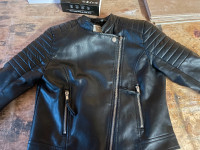 Kids Faux Leather Jacket  (11-12Y)