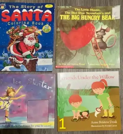 Books for toddlers and school age kids in English and French, View more