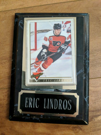 Eric lindros hockey card plaque 