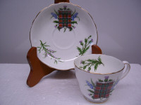 Vintage Adderley Royal Stewart Footed Cup & Saucer