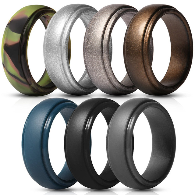 Saco Band - Silicone Rings for Men in Jewellery & Watches in Burnaby/New Westminster