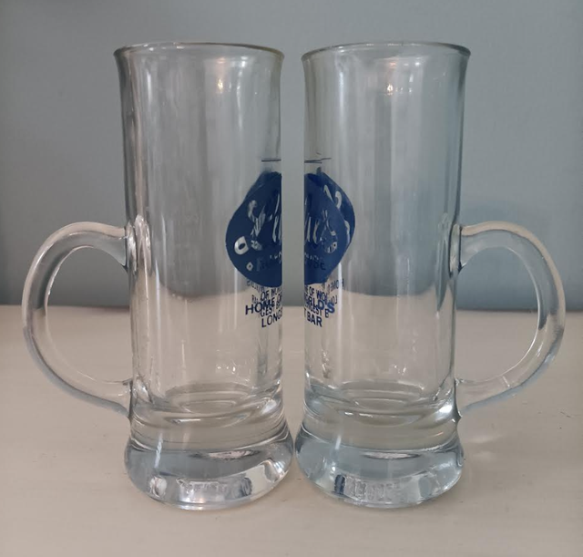 Pair of Lulu's Roadhouse World's Longest Bar handled shot glass in Arts & Collectibles in Markham / York Region - Image 4