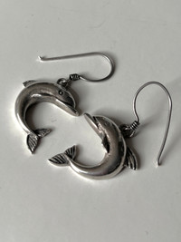 Sterling Silver Earrings f. Dolphins