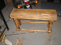 Pine Log Bench or Table