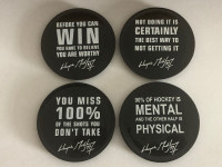 Wayne Gretzky Kelseys Original Roadhouse  Puck Coasters Set Of 4