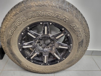 265/60R17 YOKOHAMA TIRES AND MAGS RAM 1500 5 BOLT