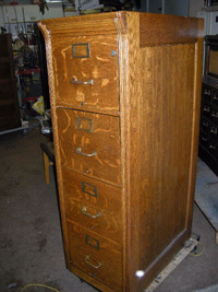 antique oak 2 and 4 drawer file cabinet (looking to buy)