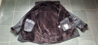 CANPEL Manteau vrai cuir fourrure / Shearling Leather Coat
