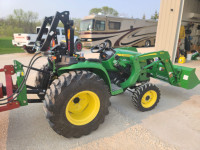 2020 3038e John Deere Compact Tractor, possible accessories too