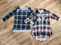 Women's plaid tops - fit Medium ($10 ea. or $15 for BOTH)