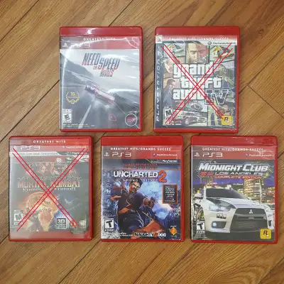 jeux vidéos de PS3 en excellent état - 5$ chacun, View more