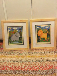 2 x picture frames 