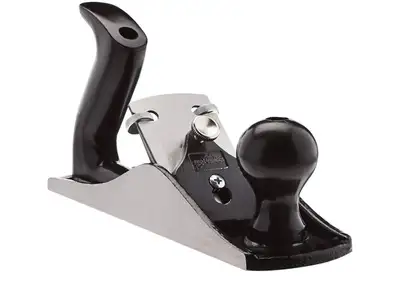 Amazon Basics Woodworking Hand Planer - No.4 Adjustable Bench Plane with 2-Inch Blade for Wood Smoot...