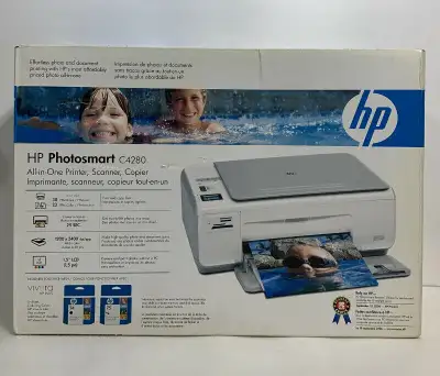 HP Photosmart C4280 All-In-One Inkjet Scanner Copier Printer, View more