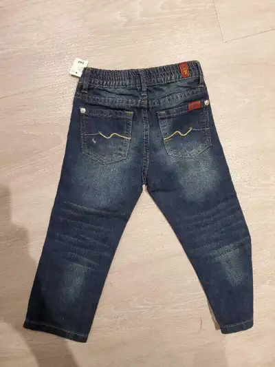 Boys toddler seven for mankind jeans shirt set nwt