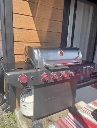 MASTER Chef - Barbecue au propane, 5 brûleurs + bonbonne remplie, View more