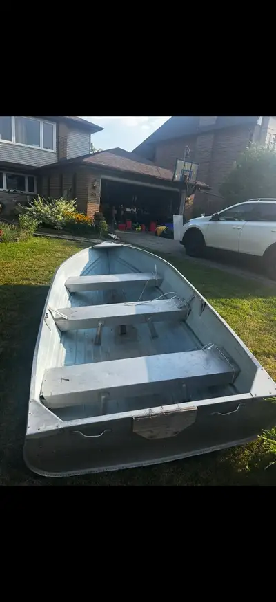 12 ft aluminum fishing boat, $750 or best offer. She’s in overall great shape, no leaks or damage wh...